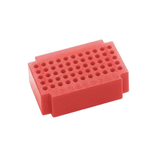 Placa de Ensaio ZY55 com 55 Pontos, Sem Solda, para Prototipagem e Teste de Circuitos com para  e para Raspberry Pi (Vermelha) 2