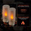 4PCS Car USB Night Light Bulb Portable LED Flame Effect Auto Atmosphere Light for Car/Bedroom/Party/Camping 4