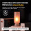 4PCS Car USB Night Light Bulb Portable LED Flame Effect Auto Atmosphere Light for Car/Bedroom/Party/Camping 5