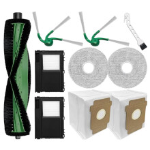 10 Stück Ersatzteile für 415/ 415X/ 515/ 575/ 516/ 576 Kombi-Staubsauger: Hauptbürste, Seitenbürste, Filter, Wischmopp, Staubbeutel