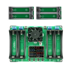18650 Type-C LCD 4/1 Channel Display Battery Capacity Tester MAh Lithium Digital Battery Detection with 21700 Holder