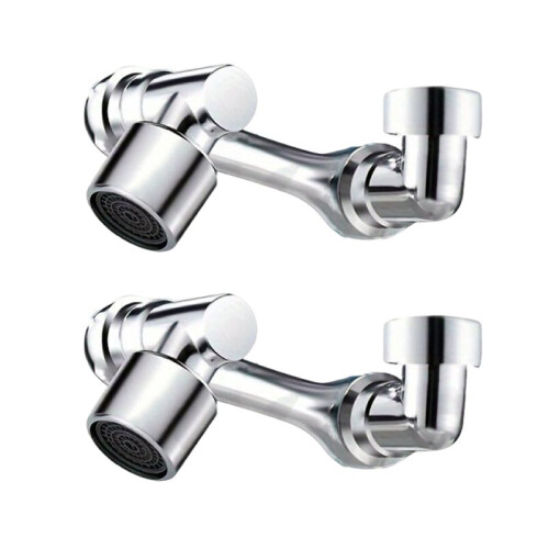 2PCS 1080 Degrees Rotatable Faucet Extender Single Mode  Filter Aerator