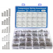 420PCS Compression Springs Assortment Kit 24 Different Sizes Small Spring 304 Stainless Steel Mechanical Springs