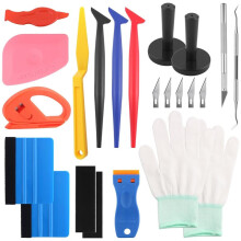 Pro Car Vinyl Wrap Tool Kit: Magnetic Holder, Gloves, Squeegee Set for Seamless Vehicle Film Application & Maintenance
