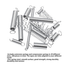 200PCS Spring Assortment Kit 20 Different Sizes Steel Compression and Extension Springs for DIY Repair Project