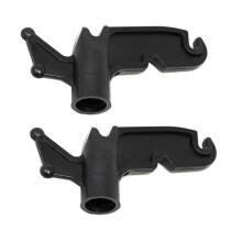 Paquete de 2 Ganchos Utilitarios de Plástico Multiusos para Postes: Gancho de Rosca de 3/4" de Diámetro Interior, Apto para Postes Roscados
