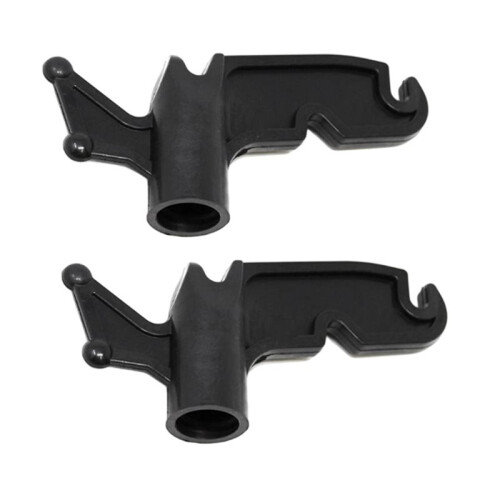 2-Pack Multi-Purpose Plastic Utility Hook Attachment for Poles-Screw- Hook 3/4" Inner Diameter Fits Threaded Poles