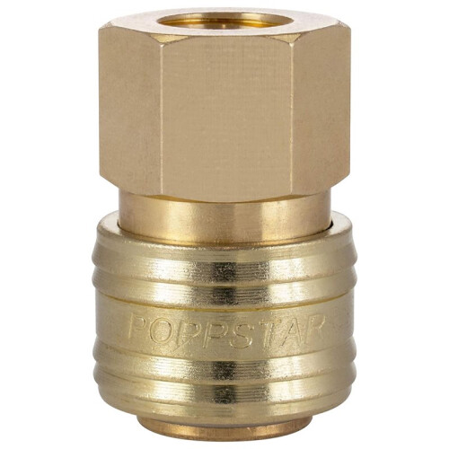 Compressed Air Quick Coupling NW 7.2 with 1/4 Inch Internal Thread, Standard Coupling Socket for Compressor Connection