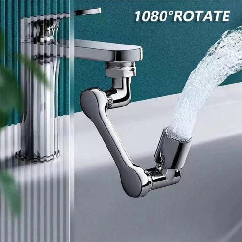 2PCS 1080 Degrees Rotatable Faucet Extender Single Mode  Filter Aerator 1