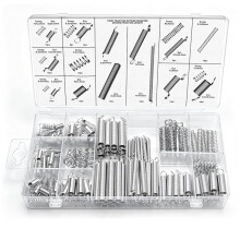 200PCS Spring Assortment Kit 20 Different Sizes Steel Compression and Extension Springs for DIY Repair Project