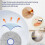 Washable Mop Cloth Replacement for  X60 PRO Robot Vacuum Cleaner Accessories Microfiber Mop Pads 12PCS 4