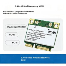 Karta Sieciowa WIFI 622ANHMW 6200AGN WiFi PCI-E 802.11agn Dual-Band 300 Mb/S 4.0
