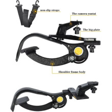 Universeller, Freihändiger Schulterstütz-Kamerastabilisator (Gimbal) für Videokameras, Camcorder, DV/-Kameras und DSLRs