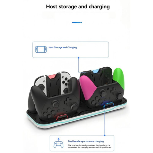 Multi-Function RGB Storage Dock for   2 Stand Accessories 1