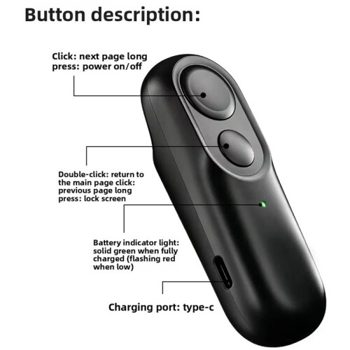 For XTEINK X4 Pro E-Reader Page Turner  5.4 Silent Screen Lock for XTEINK X3 X4 Remote Control Page Turning 2
