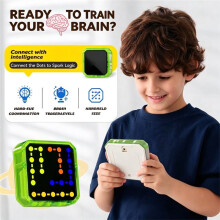 Verbinde Punkte, Löse Logikrätsel, Spiele Videospiele, Trainiere Deine Aufmerksamkeit - Interaktive, Tragbare Lernspielkonsole für Kinder