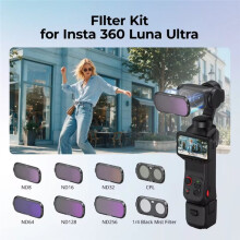 Magnetische Filmfilterset voor Ultra, 8 Stuks ND8 ND16 ND32 ND64 ND128 ND256 CPL 1/4 Zwarte Diffusie