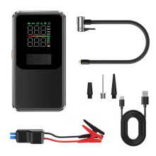 Autostarthulpmiddel met Luchtcompressor, Bandenpomp en Powerbankfunctie