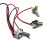 3-String Alnico 5 Pickup with Pre-Wired Circuit Volume/Tone Control with 6.35 Jack Output Wood Pattern 4