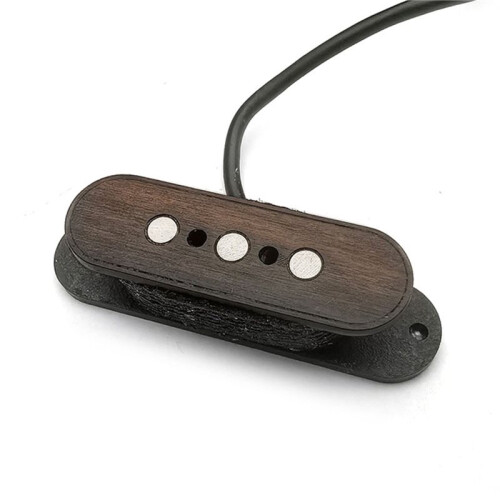 3-String Alnico 5 Pickup with Pre-Wired Circuit Volume/Tone Control with 6.35 Jack Output Wood Pattern 1