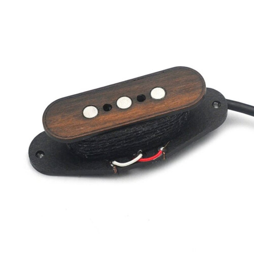 3-String Alnico 5 Pickup with Pre-Wired Circuit Volume/Tone Control with 6.35 Jack Output Wood Pattern 2