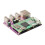 For Raspberry Pi Zero 100Mbps Ethernet Expansion Board with 3-Port USB 2.0 Hub+Type C Expansion Board 5
