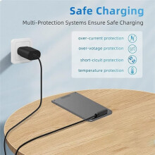 Magnetisches Ladegerät für Smartwatches, 4-Pin-USB-A-Kabel und USB-C-auf-7,62-mm-4-Pin-Adapter-Schnellladekit