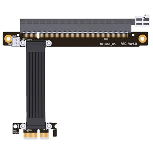 PCIe Riser Card PCI-E 4.0 X16 to X1  Card Extension Cable GPU WK Riser Adapter 45CM for   Computer