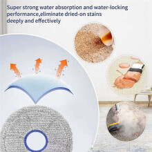 Washable Mop Cloth Replacement for X60 PRO Robot Vacuum Cleaner Accessories Microfiber Mop Pads 10PCS