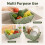 Foldable Fruit Basket Plastic Kitchen Colander Vegetable Washing Drain Basket Picnic Car Storage Organizer 7