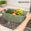 Foldable Fruit Basket Plastic Kitchen Colander Vegetable Washing Drain Basket Picnic Car Storage Organizer 5