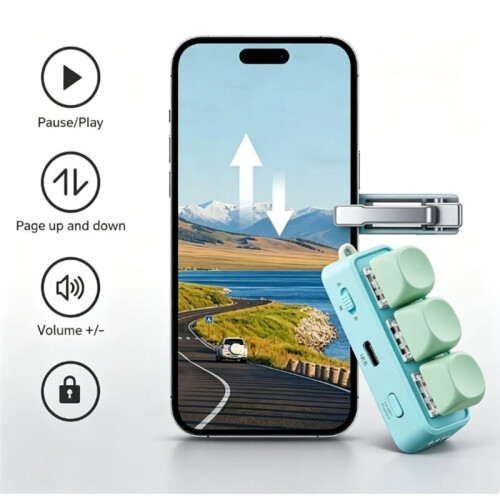 Multi-Functional Keyboard Page Turner Short Video Slide Flipping Music  Take Photos  Remote Control