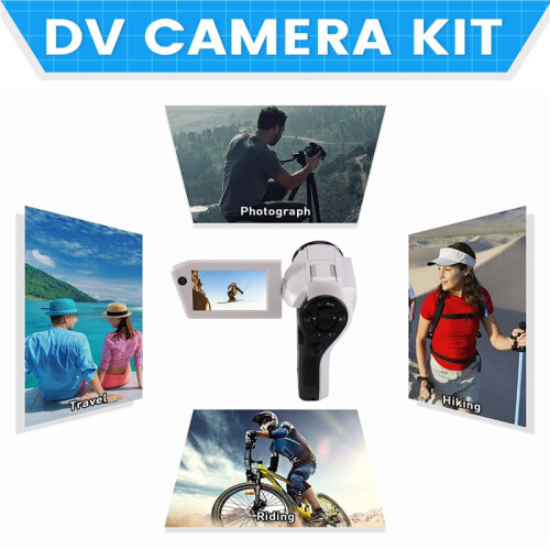 8K Digital DV Camera 75MP Video Camcorder with Dual Lens 16X Digital  Rotatable Screen Remote Control 1