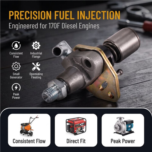 Engine Fuel Injection Pump Injector for 170F Small Air-Cooled Micro Tillers - Engine Fuel Pump Assembly