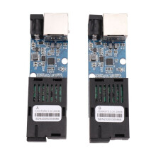 Kit de Módulo Transceptor de Fibra de 100 Mbps y 25 , Convertidor de Medios de Fibra TX/RX, Transceptor Ethernet SC A RJ45 para CCTV y FTTH