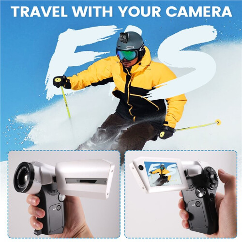 8K Digital DV Camera 75MP Video Camcorder with Dual Lens 16X Digital  Rotatable Screen Remote Control 2