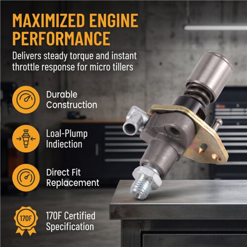 Engine Fuel Injection Pump Injector for 170F Small Air-Cooled Micro Tillers - Engine Fuel Pump Assembly 2