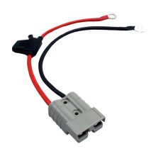 50A Plug Connector Extension Cable 30CM Battery Quick Connect Wire with Fuse Holder for Car RV Solar Power System