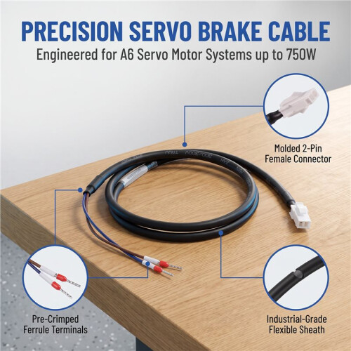 For  A6 Servo Motor Brake Cable MFECA  to 750W 2