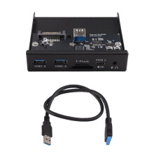 USB 3.0 for Micro-, TF Flash 3.5 Internal Card Reader Audio Port USB-C Type-C Front Panel Dual USB 3.0 Port Floppy Hub
