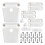 Cooler Hinge and  Replacement Kit Cooler  Replacement for Igloo 50-165 Qt Coolers 1