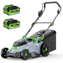 ETOOLAB 40V Cordless Lawnmower, 42cm Cut, Brushless, For Medium Gardens