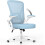 naspaluro Office Chair with Back Support (Without Headrest, White & Blue) 1