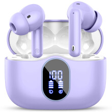 Wireless Earbuds, Bluetooth 5.4 Headphones In Ear with 4 ENC Noise Cancelling Mic, Bluetooth Earbuds Mini Deep Bass Stereo Sound, 36H Playtime LED