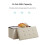 Songmics SONGMICS Ottoman Storage Box, Foldable Tufted Bench, 80L 4