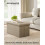 Songmics SONGMICS Ottoman Storage Box, Foldable Tufted Bench, 80L 2