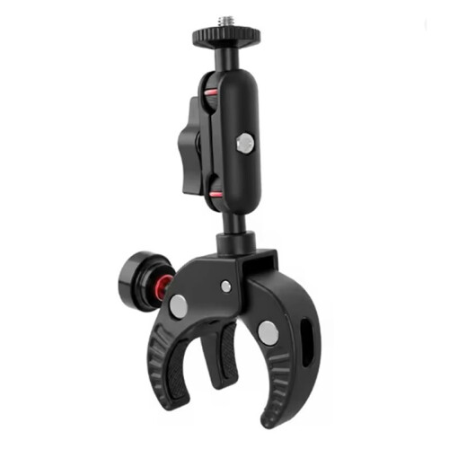 Bike Action Camera Universal Pipe Clip Three-Pronged Lock Bike Camera Rotating Mount 1
