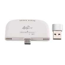 Roteador Wi-Fi Portátil 4G LTE, Hotspot de Bolso MiFi com Slot para Cartão SIM, Compatível com Europa e Ásia, Roteador Móvel Sem Fio