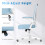 naspaluro Office Chair with Back Support (Without Headrest, White & Blue) 6