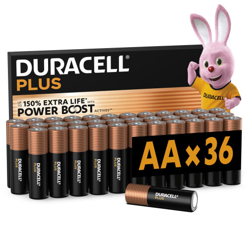 Duracell DURACELL Plus AA Alkaline Batteries (36 Pack) 1.5V, LR06